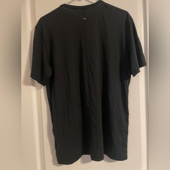 New With Tags Flaw Rag & Bone Classic Black Men's Short Sleeve Shirt Medium - Picture 4 of 10